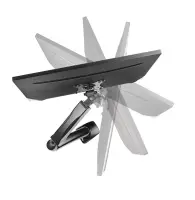 ICY BOX IB-MS303-T Monitor stand with desk mounted base for a screen size up to 27" | Raidsonic – pilt 15
