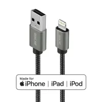 Acme Cable CB2021G 1 m, Space Gray, Lightning MFI, USB A