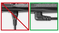 Goobay | Euro connection cord, both ends angled | 97344 | Black Euro male (Type C CEE 7/16) | Device socket C7 – pilt 4