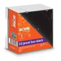 ACME CD Boxes jewel black 5 pack