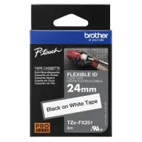 Brother TZE-FX251 markeerimisteip Must valgel taustal – pilt 2