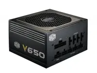 Cooler Master V series 650W, 80Plus Gold, Full Modular, Single +12V Rail/ Inteligent 120mm FAN/ High efficiency up to 92% / Active PFC PSU 650 W, 648 W