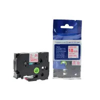 Markeerimislint Brother TZE-242, 18 mm x 8 m, punane/valge analoog