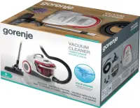 Gorenje | Vacuum cleaner | VCEB01GAWWF | With water filtration system | Wet suction | Power 800 W | Dust capacity 3 L | White/Red – pilt 9