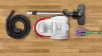 Gorenje | Vacuum cleaner | VCEB01GAWWF | With water filtration system | Wet suction | Power 800 W | Dust capacity 3 L | White/Red – pilt 10