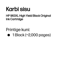 HP 963XL Black Ink Cartridge – pilt 7
