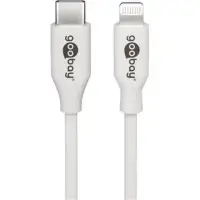 Goobay 39425 Lightning - USB-C-USB charging and sync cable, 1 m, white Goobay Lightning - USB-C™ USB charging and sync cable White, 1 m