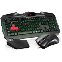 A4tech Bloody wired combo pack, V9C gaming mouse and B210 gaming keyboard, anti-slip surfaces and grips, US layout A4Tech Gaming, Wired, Keyboard layout EN