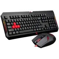 A4Tech Bloody Q100 keyboard + S2 gaming mouse set Gaming, Wired, Keyboard layout EN