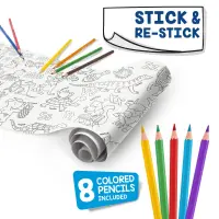 Värviraamat rullis CARIOCA ABC 200 x 30 cm + värvipliiatsid 8 tk – pilt 4