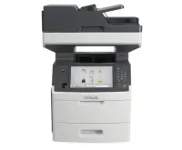 Lexmark MX711dhe Mono, Laser, Multifunction printer, Grey, A4, Yes, USB 2.0 Specification Hi-Speed Certified (Type B); Front USB 2.0 Specification Hi-Speed Certified port (Type A); Ethernet 10/100/1000, Yes, 70 ipm