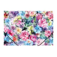 Kummiga mapp PANTA PLAST Rose A4, PP