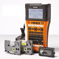 Brother PT-E550WVP Thermal, Label Printer, Wi-Fi, Black, Orange