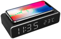 MOBILE CHARGER WRL W/DIG ALARM/CLOCK DAC-WPC-01 GEMBIRD – pilt 6