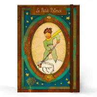 Kaustik LE PETIT PRINCE Etoiles, 120x170 mm, kõvad kaaned, kummiga, sinine