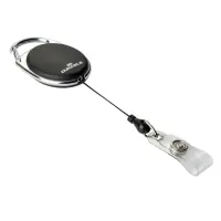 Jojo mehhanism Durable Reel Style , ovaalne, metallklambriga must