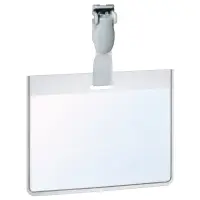 Nimesildihoidja plastist trakskinnitusega, horisontaalne, 90 x 60mm, 25 tk