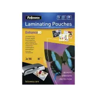 Lamineerimistasku FELLOWES, A4 80 mic, matt, 100 tk