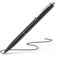 Pastapliiats Schneider K15 1.0mm korpus must/tint must (kogus 5 tükki)