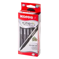 Pastapliiats Kores K6-F 0,7mm, kolmnurkne, must (kogus 2 tükki)