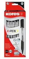 Pastapliiats Kores K6-F 0,7mm, kolmnurkne, must (kogus 2 tükki) – pilt 3