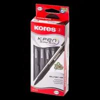 Pastapliiats Kores K6-F 0,7mm, kolmnurkne, must (kogus 2 tükki) – pilt 6
