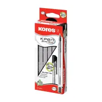 Pastapliiats Kores Sofi Glide K11 M 0,7mm, must (kogus 2 tükki)