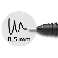 Tindipliiats Schneider Xtra 805 0.5mm must (kogus 2 tükki) – pilt 2