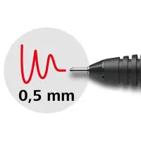 Tindipliiats Schneider Xtra 805 0.5mm, punane (kogus 2 tükki) – pilt 11