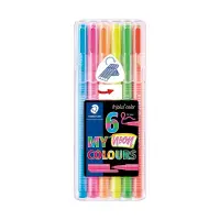 Tindipliiats STAEDTLER TRIPLUS  Fineliner 1,0mm, 6 neoonvärvi