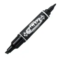 Marker permanentne Zebra Mckie Bold 2 otsaga 1.0mm /4-6mm lõigatud ots, must