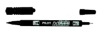 Marker permanentne Pilot Twin-Marker EF/F, must – pilt 2