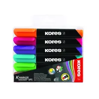 Marker permanentne Kores XP2, 6 värvi