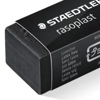 Kustutuskumm STAEDTLER Rasoplast B40, must (kogus 2 tükki)