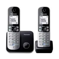 Juhtmeta telefon PANASONIC KX-TG6812FXB, must