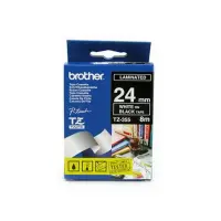 Markeerimislint Brother TZ-355, 24mm valge/mustal