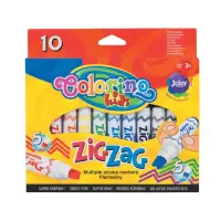 Viltpliiatsid COLORINO ZIG ZAG, 10 värvi
