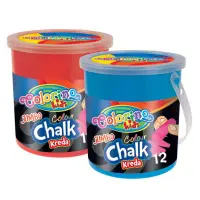Asfaldikriidid ämbris Colorino Jumbo 12 värvi