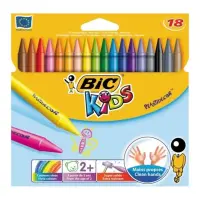 Rasvakriidid BIC Plastidecor, 18 tk