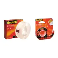 Teip hoidjaga 3M 600 Crystal Clear, läbip, 19mm x 7,5 m
