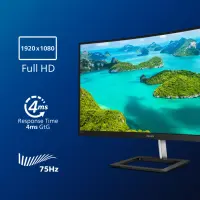 Philips | 322E1C/00 | 31.5 " | VA | FHD | 16 : 9 | 75 Hz | 4 ms | 1920 x 1080 | 250 cd/m² | HDMI ports quantity 1 | Black | Warranty 36 month(s) – pilt 19