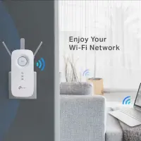 TP-LINK | Extender | RE450 | 802.11ac | 2.4GHz/5GHz | 450+1300 Mbit/s | 10/100/1000 Mbit/s | Ethernet LAN (RJ-45) ports 1 | MU-MiMO No | no PoE | Antenna type 3xExternal – pilt 6