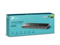 TP-LINK | Switch | TL-SG116E | Web managed | Wall mountable | Gigabit Ethernet (copper) ports quantity 16 | Power supply type External