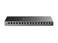 TP-LINK | Switch | TL-SG116E | Web managed | Wall mountable | Gigabit Ethernet (copper) ports quantity 16 | Power supply type External – pilt 2