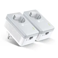 TP-LINK | Passthrough Powerline 600 Starter Kit | TL-PA4010P KIT | 10/100 Mbit/s | Ethernet LAN (RJ-45) ports 1 | Data transfer rate (max) 600 Mbit/s | Extra socket – pilt 3