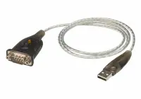 ATEN UC232A1-AT järjestikkaabel Must, Metallik 1 m USB tüüp A DB-9 – pilt 6