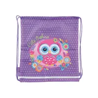Jalanõudekott SMART SB-01 Little Owl, 40,5 x 36 cm, lilla