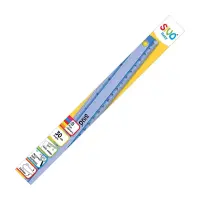 Joonlaud SiVO Flexy 30cm, elastne plastik, läbipaistev assortii värvid