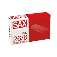 Klambrid ICO Sax 26/6, 1000tk (kogus 2 tükki)