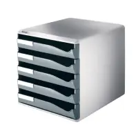 Sahtlikomplekt LEITZ Post Set, 5 sahtlit, helehall